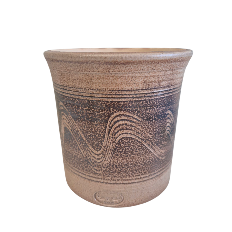 Salt glazed short cylinder