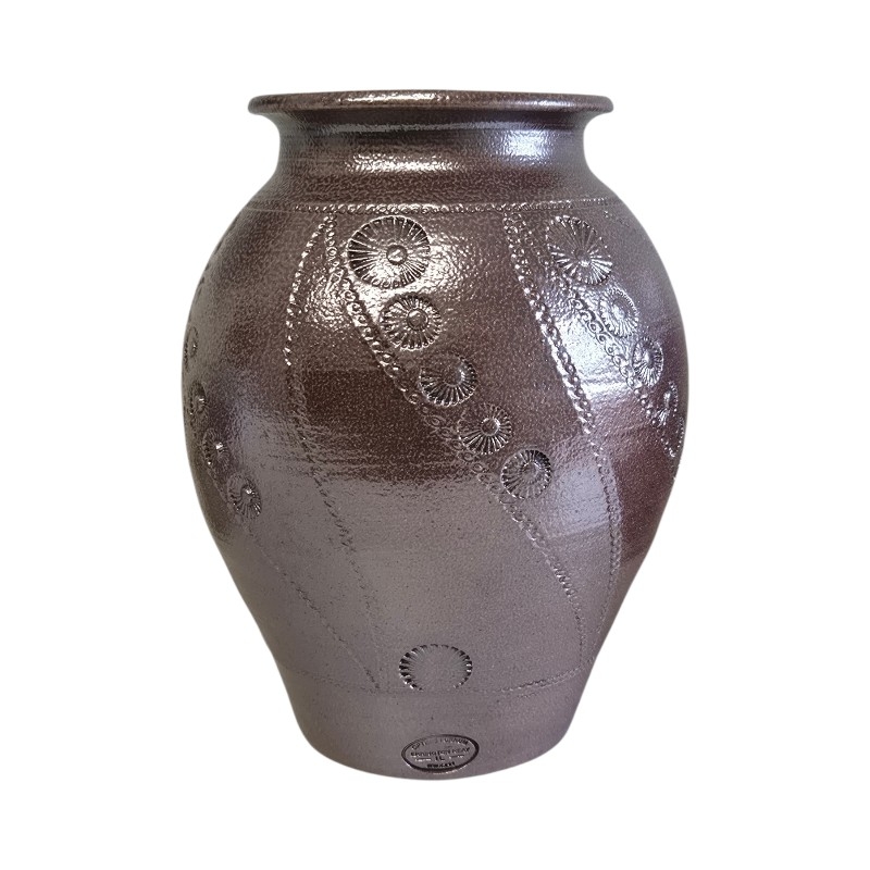 Shell salt glazed vase