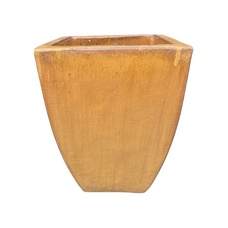 Ochre square planter